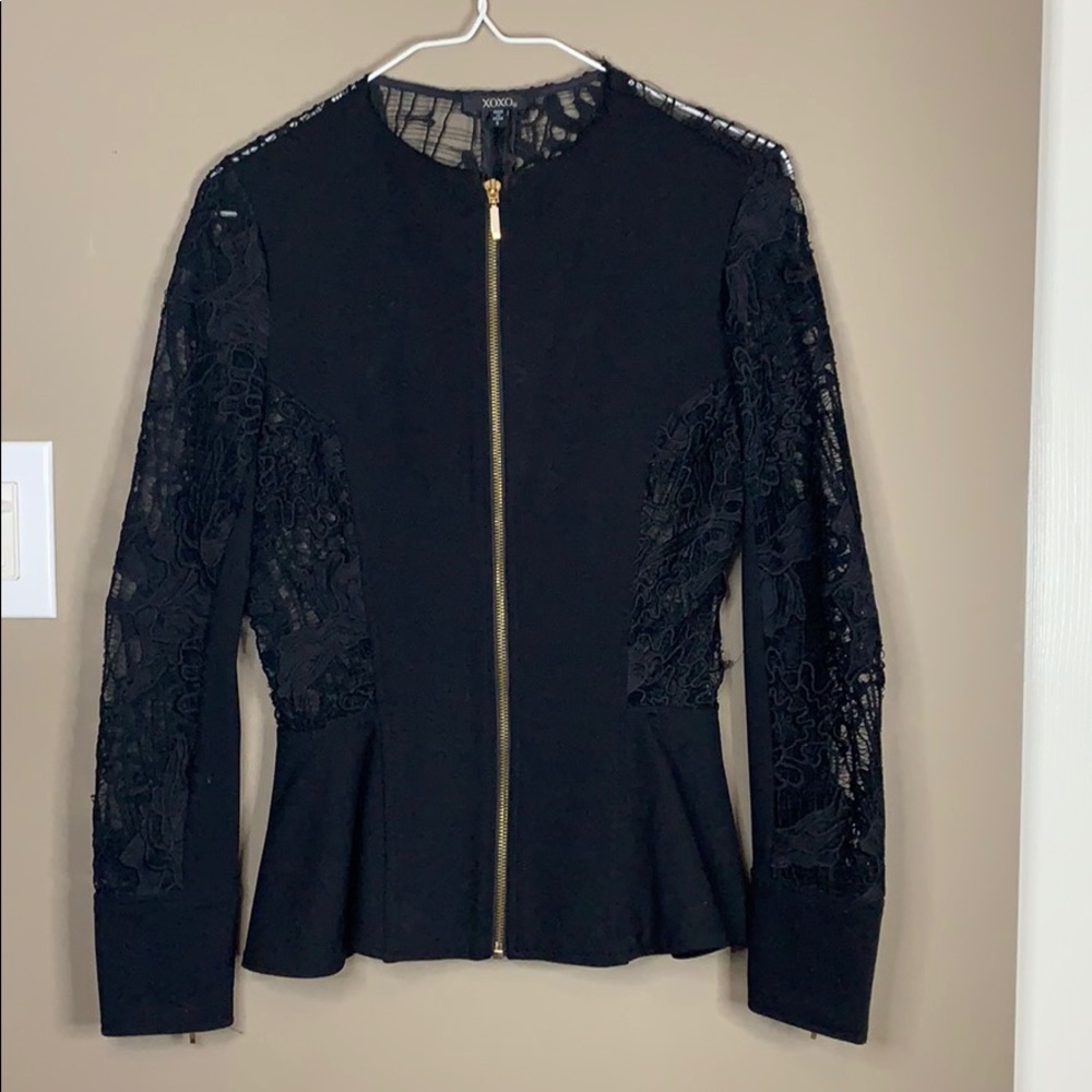 Black lace blazer